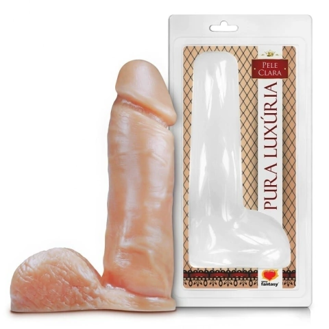 PA021-PÊNIS REALÍSTICO COM ESCROTO 20,5 X 4,7 CM