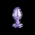 REF 260 Lite Plug Roxo com Pedra Roxa Tamanho M - comprar online