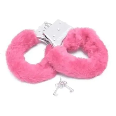 ALGEMA DE METAL COM PELÚCIA HAND CUFFS ROSA