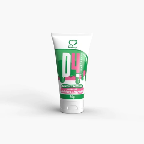 D4 Gel Umectante com Textura Leitosa Beijável Chiclete de Hortelã