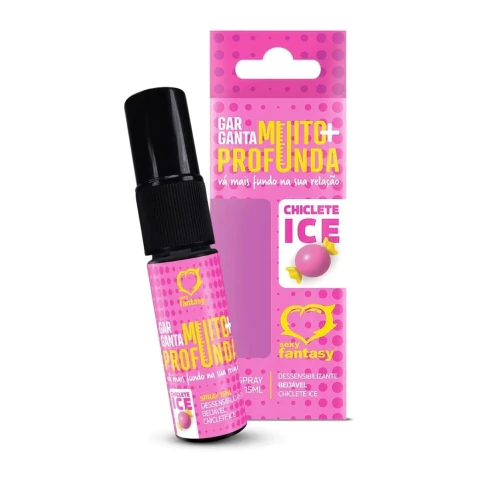 Garganta Muito+ Profunda Spray Dessensibilizante Beijável Chiclete Ice