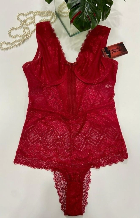 Y7059 BODY COM ARO SEM BOJO VERMELHO