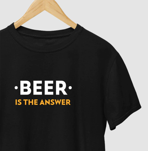 Camiseta Beer Is The Answer