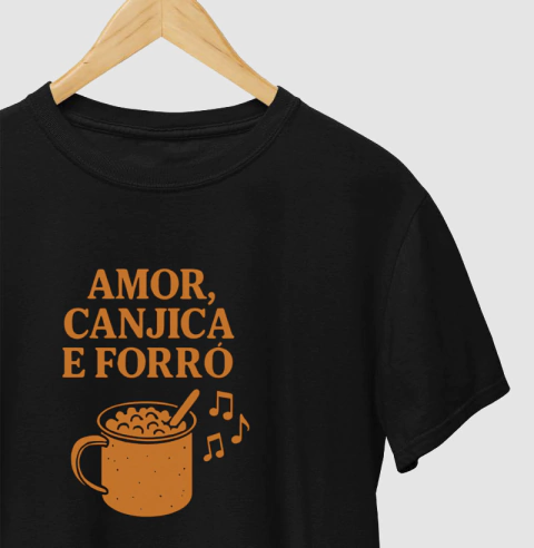 Camiseta Amor, Canjica e Forró - comprar online