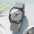 Relógio de Quarzo Pulseira de Silicone - Cinza - comprar online