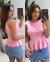Blusa Peplum Batinha na internet