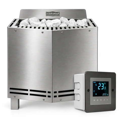 Gerador de Calor Luxo para Sauna Seca 12 kW - Comando Touch Sodramar