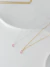 Colar gota rosa banhado a ouro - comprar online