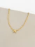 Choker grumet inicial passante banhado a ouro (Escolha sua letra) - comprar online