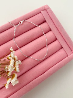 Pulseira mil bolinhas banhada a prata