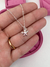 Colar estrela do mar e ponto de luz banhado a prata