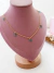 Choker gotinhas turmalina banhada a ouro