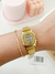 Relógio Casio vintage mini dourado fundo dourado - 1ª linha premium na internet