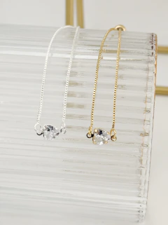 Pulseira coração zircônia cristal
