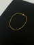 Pulseira masculina veneziana elo longo fina banhada a ouro