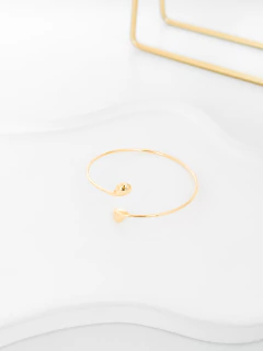 Bracelete 2 gotinhas banhado a ouro - comprar online