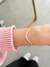 Bracelete ondulado banhado a prata - comprar online