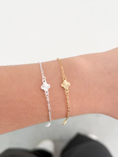 Pulseira trevinho diamantado
