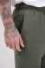 Babucha de Gabardina Verde Militar (Solo talle S) - comprar online