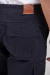 Pantalón cargo de gabardina azul - comprar online