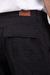 Pantalón cargo de gabardina negro - comprar online