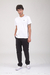 Pantalón cargo de gabardina negro - tienda online