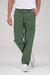 Pantalón cargo de gabardina verde militar