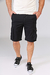 Bermuda cargo bolsillo con fuelle NIXXON negro - comprar online