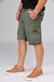 Bermuda cargo bolsillo con fuelle NIXXON verde militar - tienda online