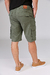 Bermuda cargo bolsillo con fuelle NIXXON verde militar - Mayorista BRAVO Jeans