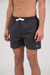 Short de baño liso Negro