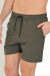 Short de baño liso DAX verde militar en internet