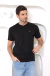 Remera básica escote V negro