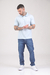Chomba de micropiqué Oxford Celeste (Solo talles S, 2XL y 3XL) - tienda online