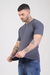 Remera con lycra Slim Fit Gris - tienda online