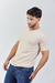 Imagen de Remera escote en V con lycra Slim fit Beige