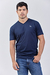 Remera escote en V con lycra Slim fit Azul Marino (Solo talles S, M y L) en internet