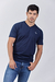Remera escote en V con lycra Slim fit Azul Marino (Solo talles S, M y L) - tienda online