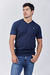 Remera escote en V con lycra Slim fit Azul Marino (Solo talles S, M y L)