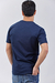 Remera escote en V con lycra Slim fit Azul Marino (Solo talles S, M y L) - Mayorista BRAVO Jeans