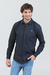 Camisa lisa con spandex azul - comprar online