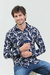 Camisa manga larga Yucca azul - tienda online