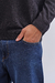 Sweater cuello V negro - tienda online