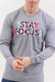 Remera manga larga Focus Gris Melange (Solo talle M) en internet