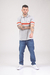 Chomba rayada Hudson Gris melange (Solo talle S) - Mayorista BRAVO Jeans