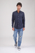 Camisa de lino Isis Azul marino (Solo talle 2XL) - Mayorista BRAVO Jeans
