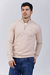 Sweater medio cierre Beige