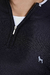 Sweater medio cierre Negro - comprar online