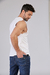 Remera sin mangas AUTHENTIC blanco