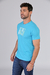 Remera PALM turquesa - Mayorista BRAVO Jeans